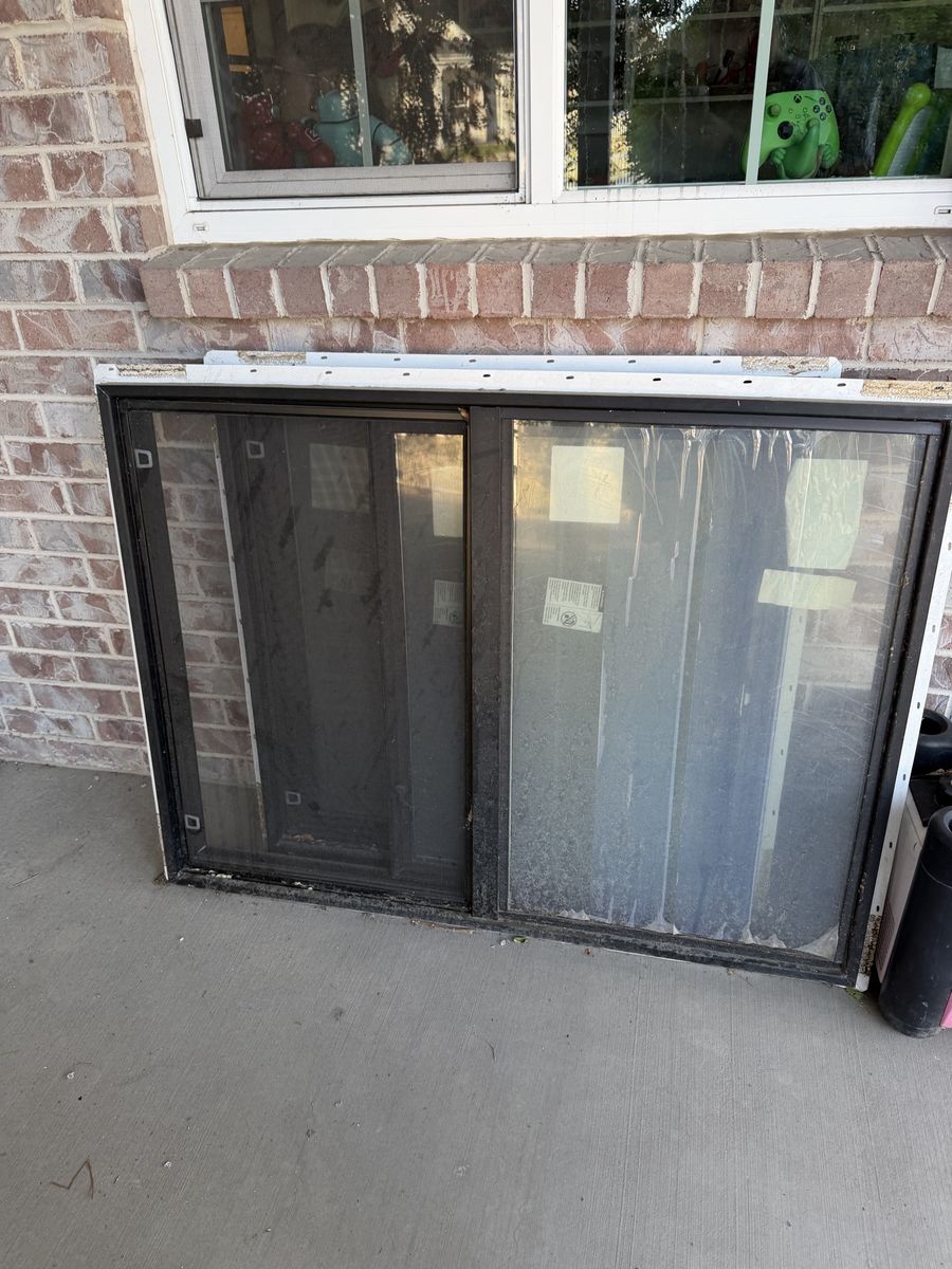 Black Vinyl Sliding Window