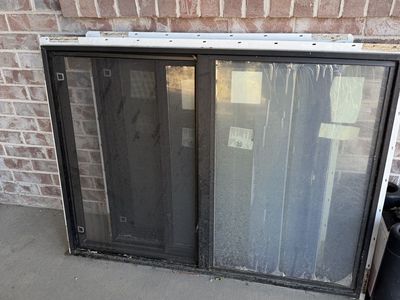Black Vinyl Sliding Window