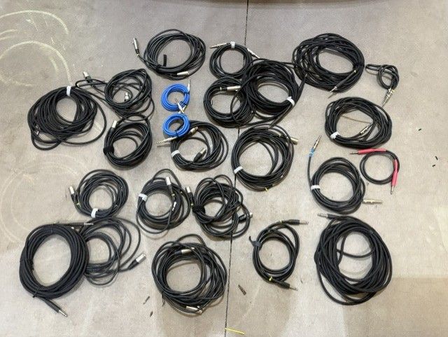 Various XLR and Instrument Cables
