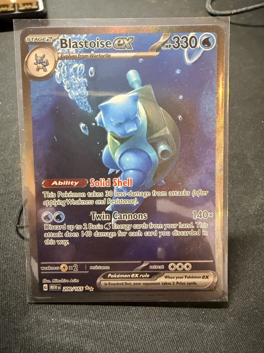 2023 Blastoise Ex 200/165 Scarlet & Violet 151