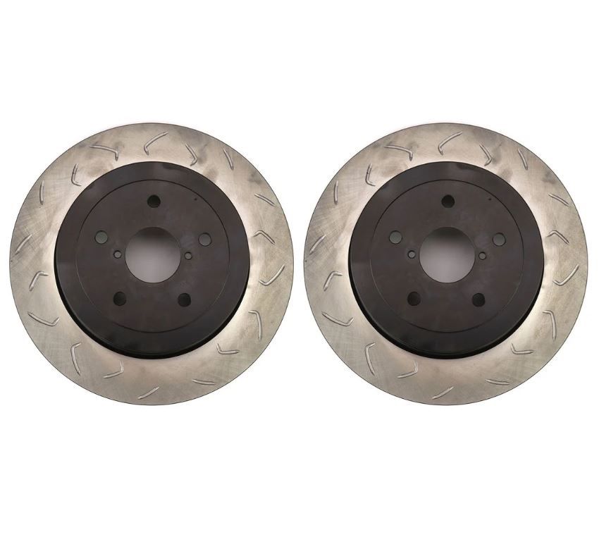 FactionFab Slotted Rear Rotors for 2005-2007 Subaru WRX STI Faction Fab FFA1.10042.1 WRXSTI