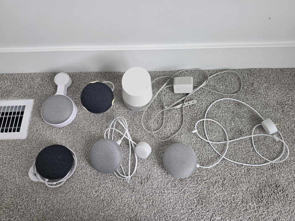 Various Google Home Speakers