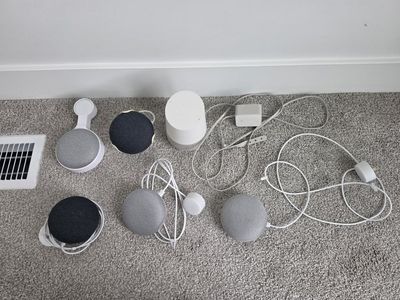 Various Google Home Speakers