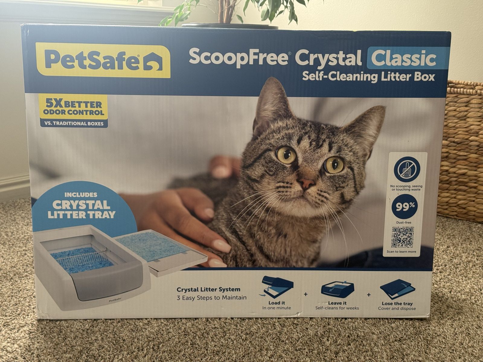 Brand New PetSafe ScoopFree Crystal Classic Self-Cleaning Litter Box - Never Used - Lehi
