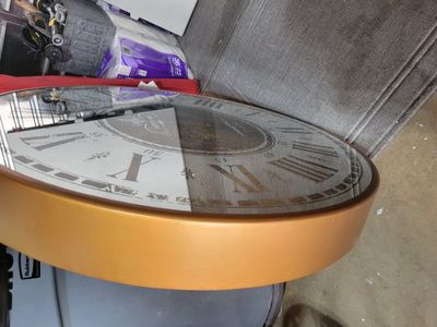 beautiful mirror clock 32" diameter