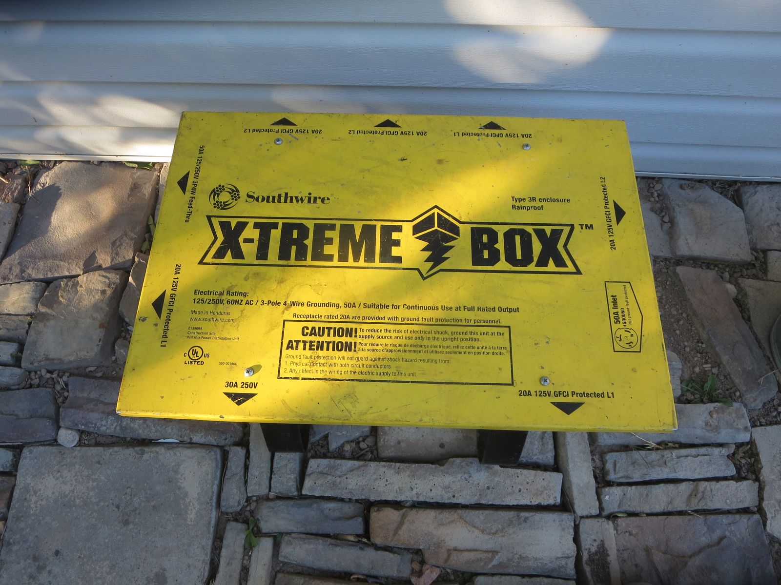 Southwire X-TREME BOX 50A Power Distribution Box - 125/250V, Rainproof, UL Listed