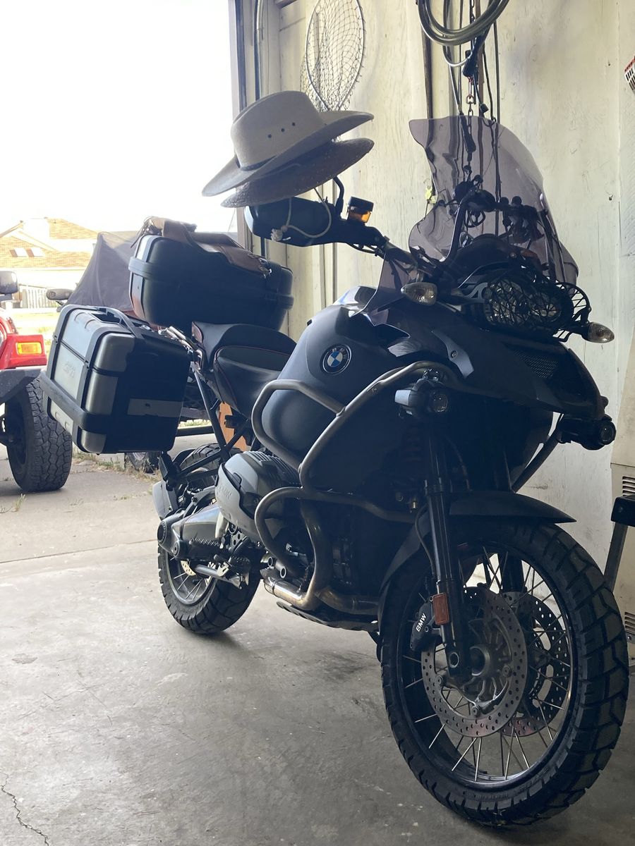 2013 R1200 GS Adventure hat rack
