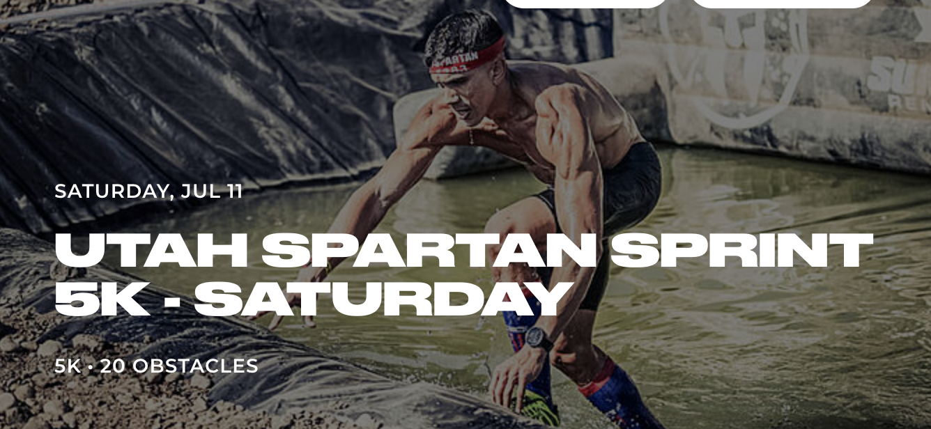 Utah Spartan Sprint Race 5K - 20 Obstacles