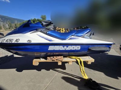 2002 Sea-Doo GTX DI Personal Watercraft - Blue & White 2-Stroke Jet Ski