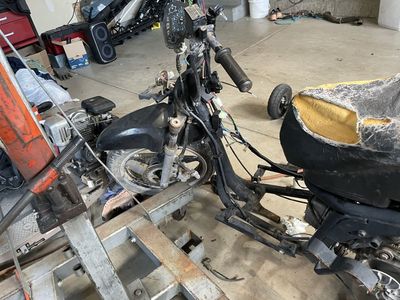 Moped motorcycle