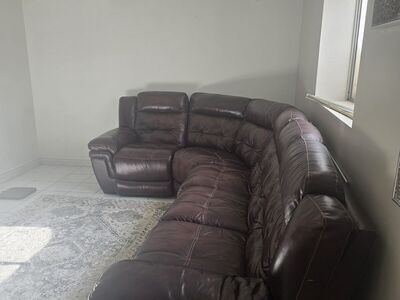 leather sofa