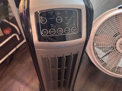 NewAir Portable Evaporative Tower Cooling Fan with Ionizer and Timer