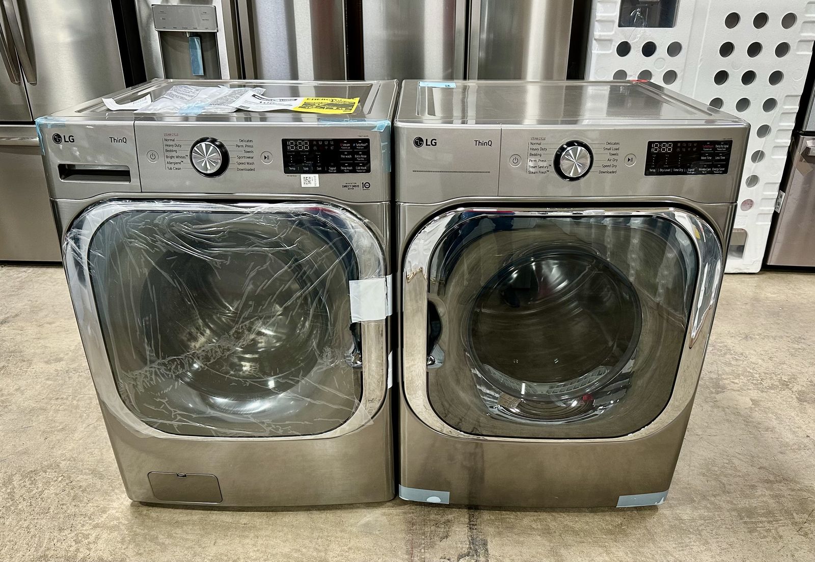 LG MEGA CAPACITY WASHER AND DRYER SET