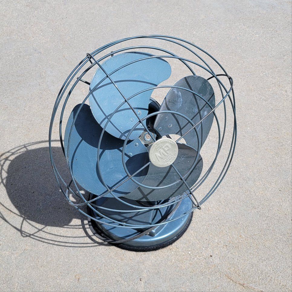 Vintage Mimar Products (MP) CA-412 Industrial Electric Table Fan