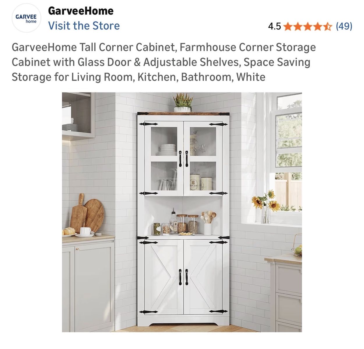 Corner cabinet