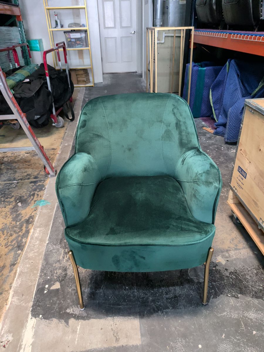 Green Velvet Chairs