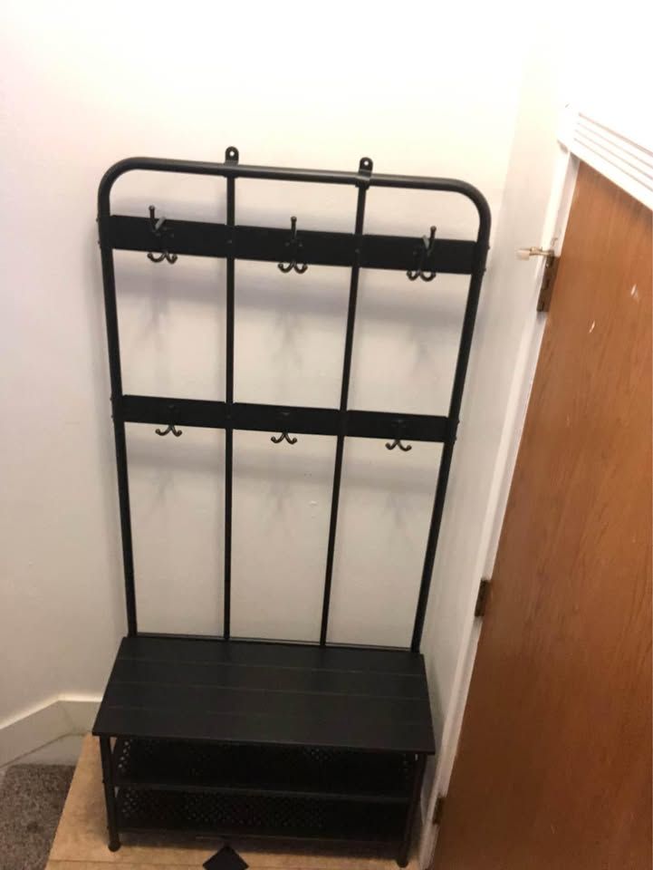 IKEA NIPÅSEN Hall Tree Coat Shoe Rack Entry Bench