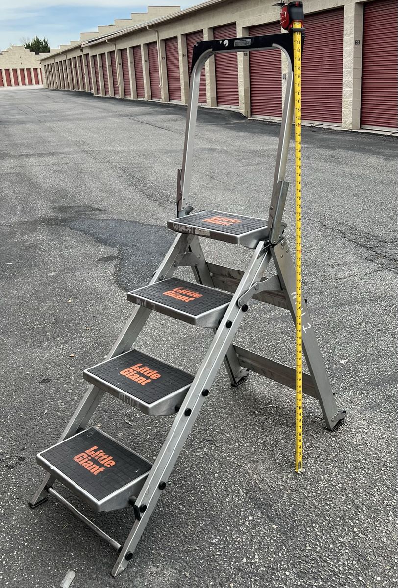 Little Giant Ladder Step Ladder Aluminum 4-Step