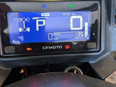 CF Moto 600 touring w/plow