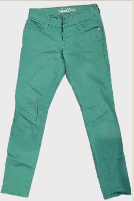 Old Navy Rockstar Women's Sz 2 Green Skinny Jeans