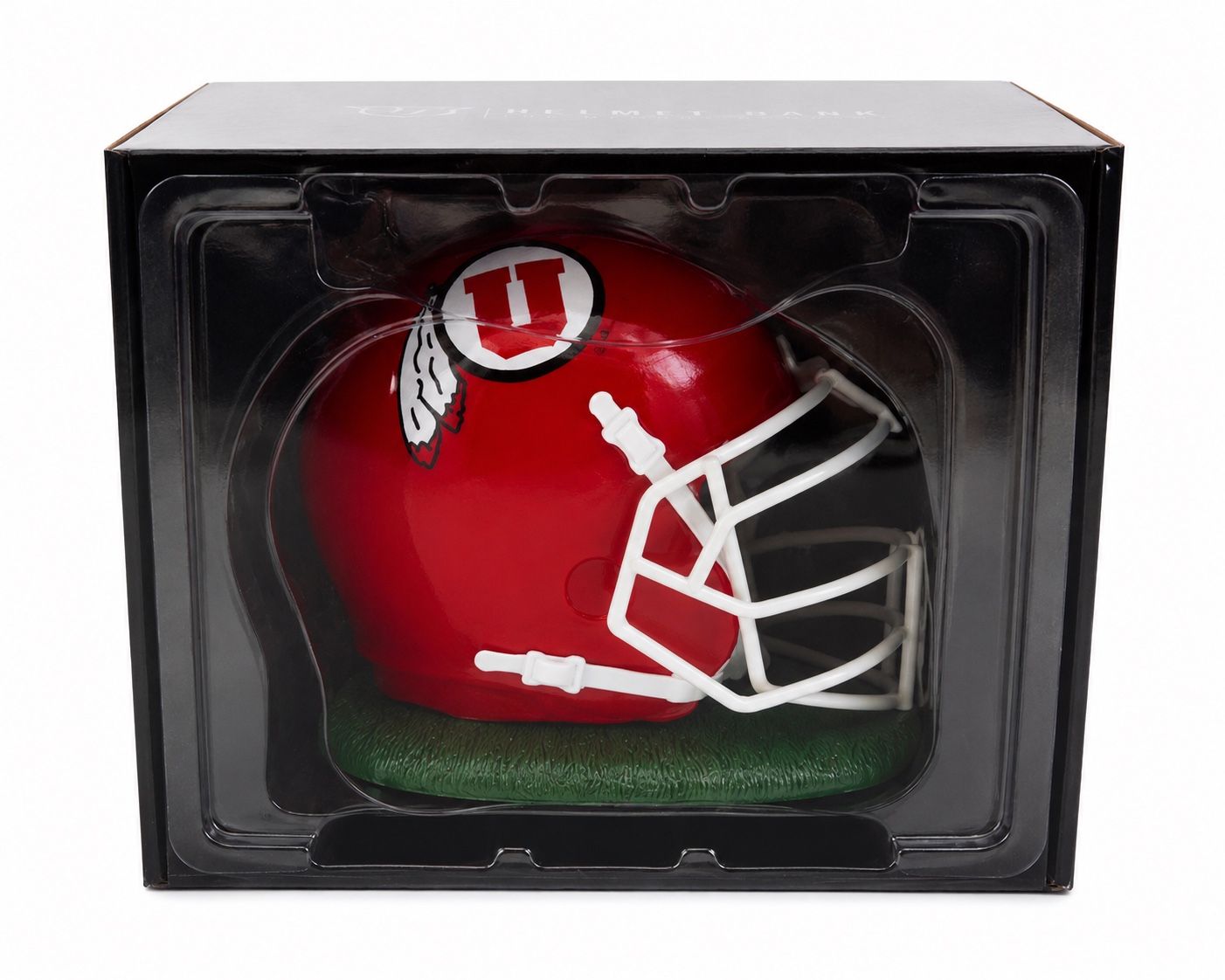 Memory Company Utah Utes NCAA Football Helmet Bank - Red & White, Collectible Decor
