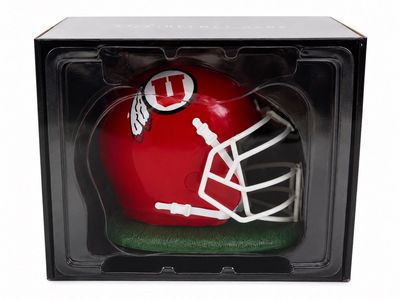 Memory Company Utah Utes NCAA Football Helmet Bank - Red & White, Collectible Decor