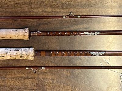 Selling a pair of early Fenwick Fly Rods on Grizzly blanks