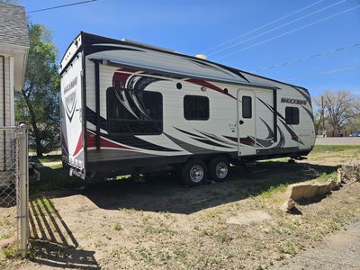 2015 Forest River Shockwave T24FQMX toy hauler