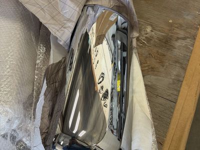 Pair of snap on replacement chrome door mirror cover caps for Peterbilt 579