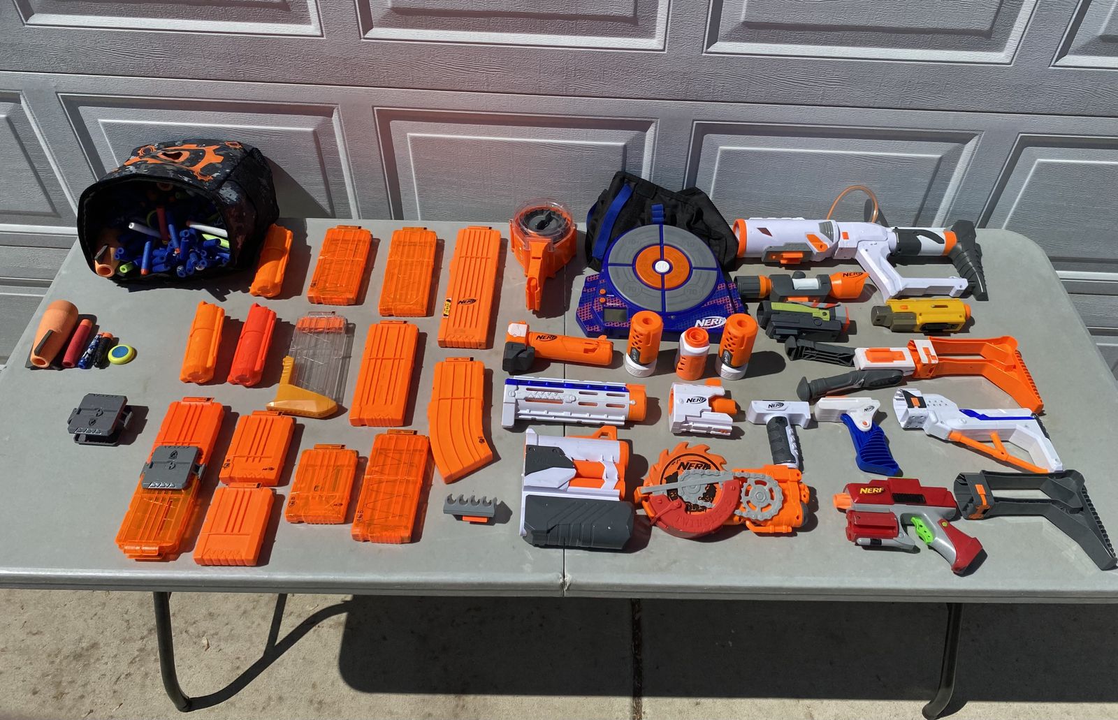 Nerf 30 gun lot  - accessories - mags -  ammo  -