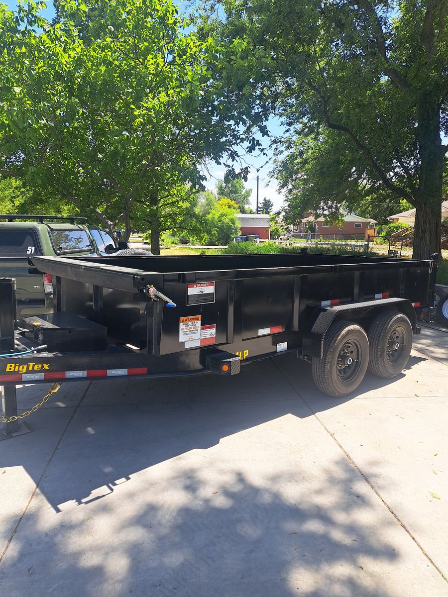 7x14 concrete Dump trailer 14k 