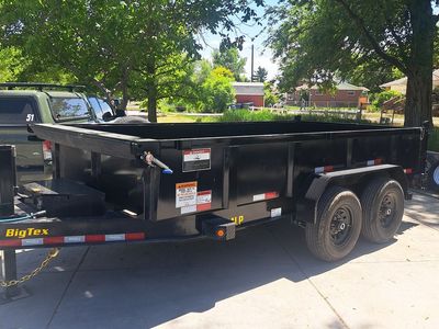 7x14 concrete Dump trailer 14k