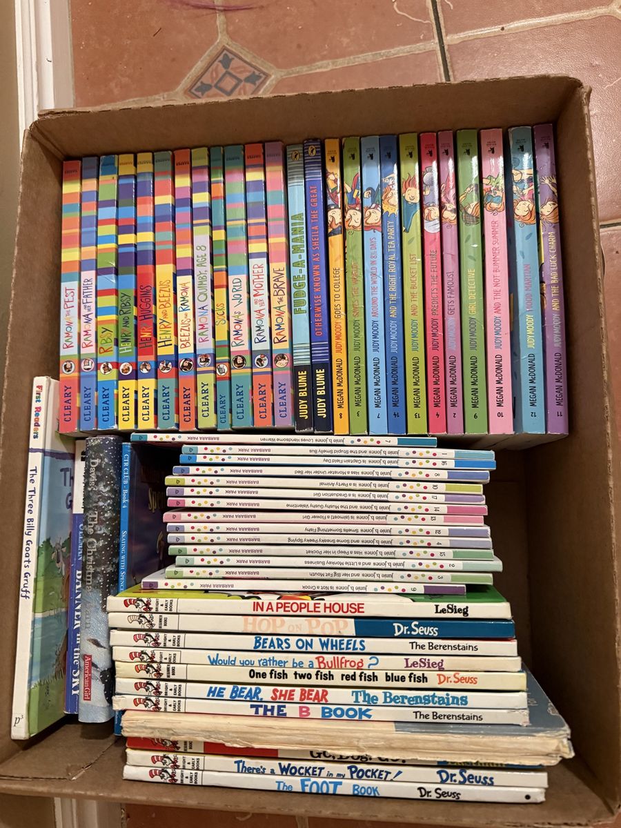 Two Boxes Full Of Kid Books