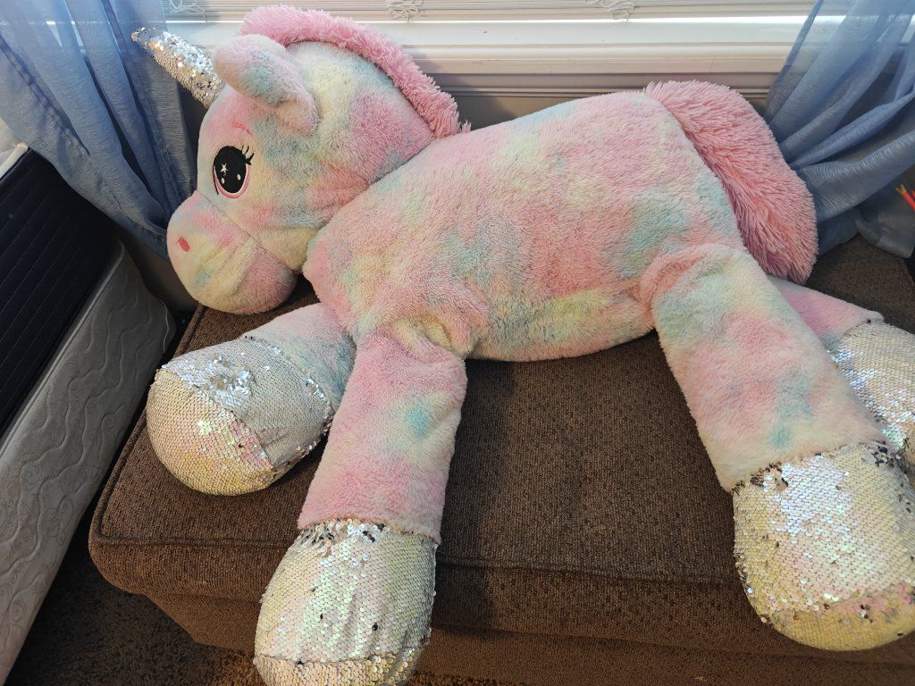 Huge unicorn stuffed animal