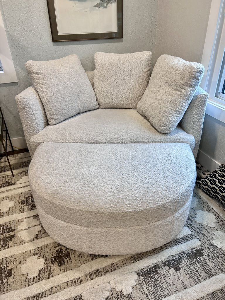 Large Chair And Ottoman