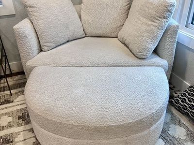 Large Chair And Ottoman