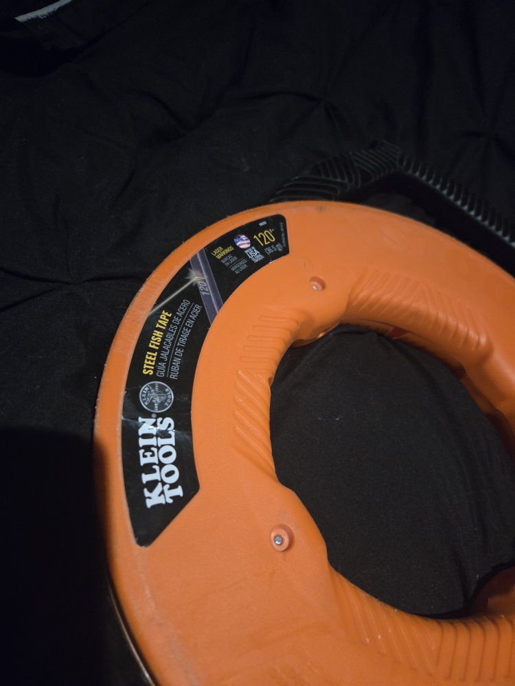 Klein Tools 120' Steel Fish Tape Wire Puller, Electrician's Tool