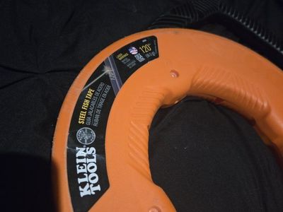 Klein Tools 120' Steel Fish Tape Wire Puller, Electrician's Tool