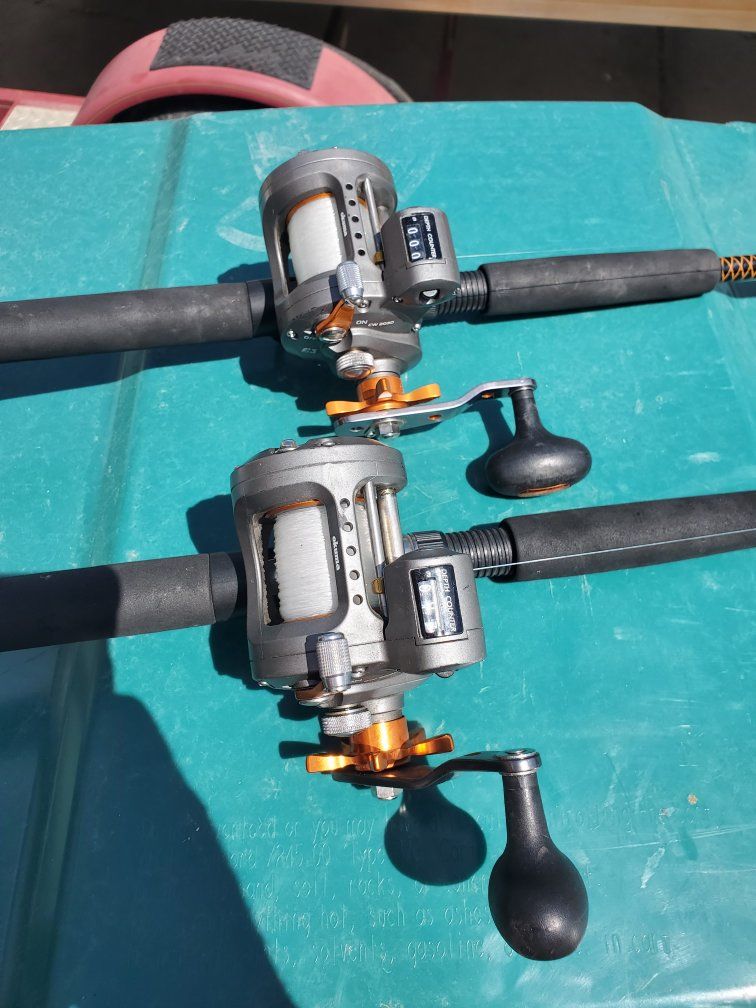 2 Okuma Coldwater 203d line counter reels