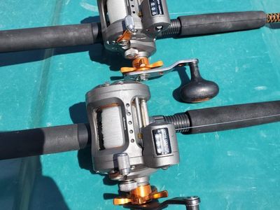 2 Okuma Coldwater 203d line counter reels