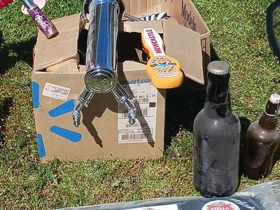 beer taps and gauges mat bottles