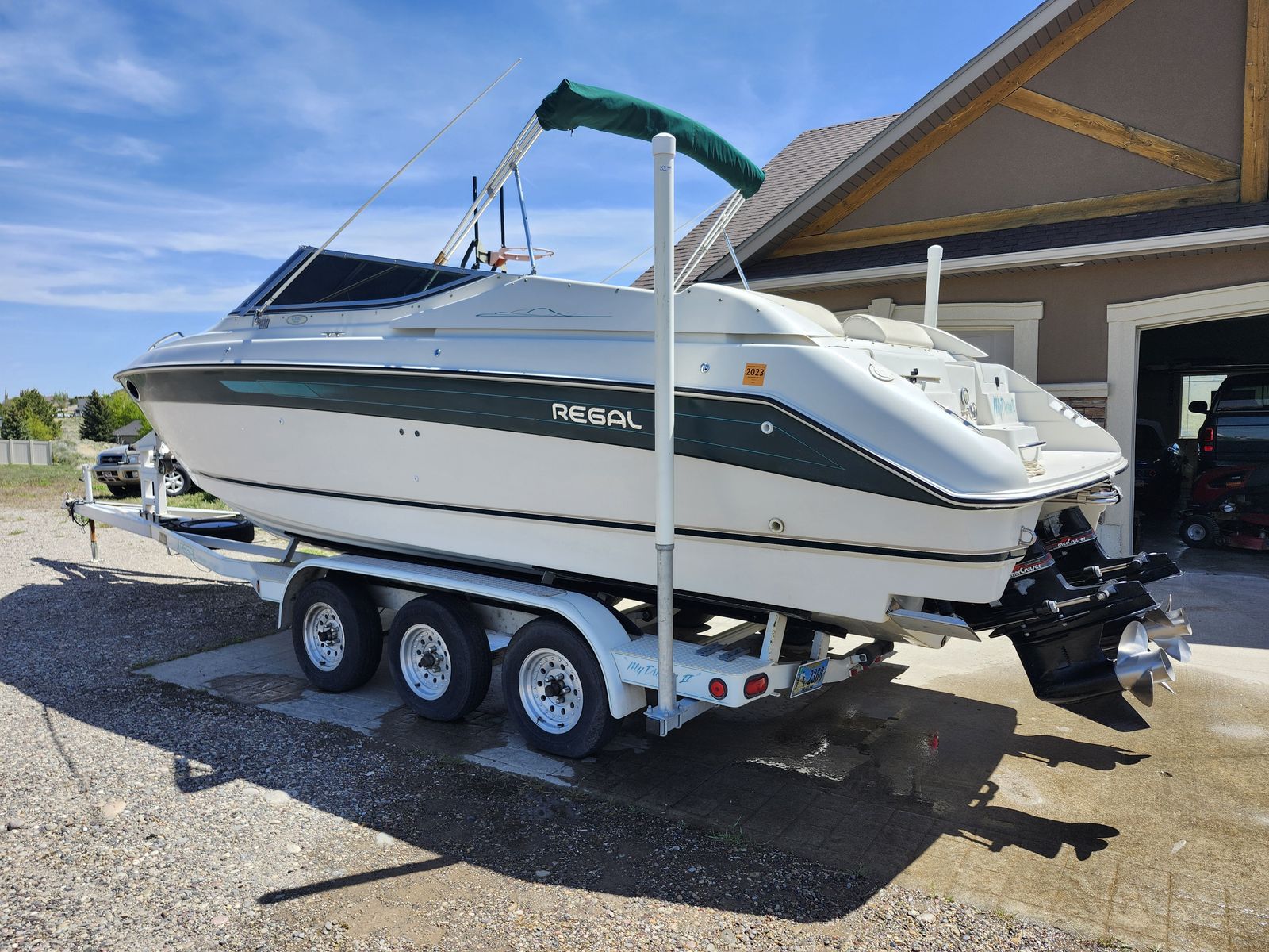 1995 Regal Ventura 8.3 SC with Trailer.
