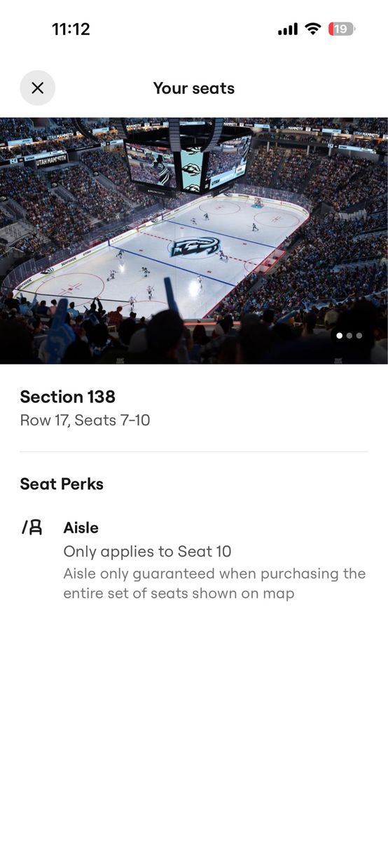 Utah Mammoth vs Vegas Golden Knights Home Game 3