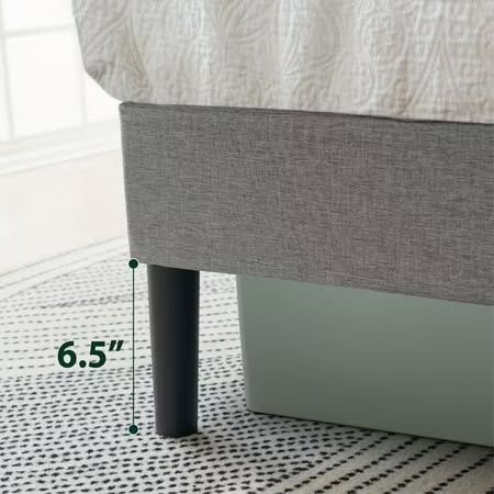 Mainstays Gray Tufted Platform Bed, Queen