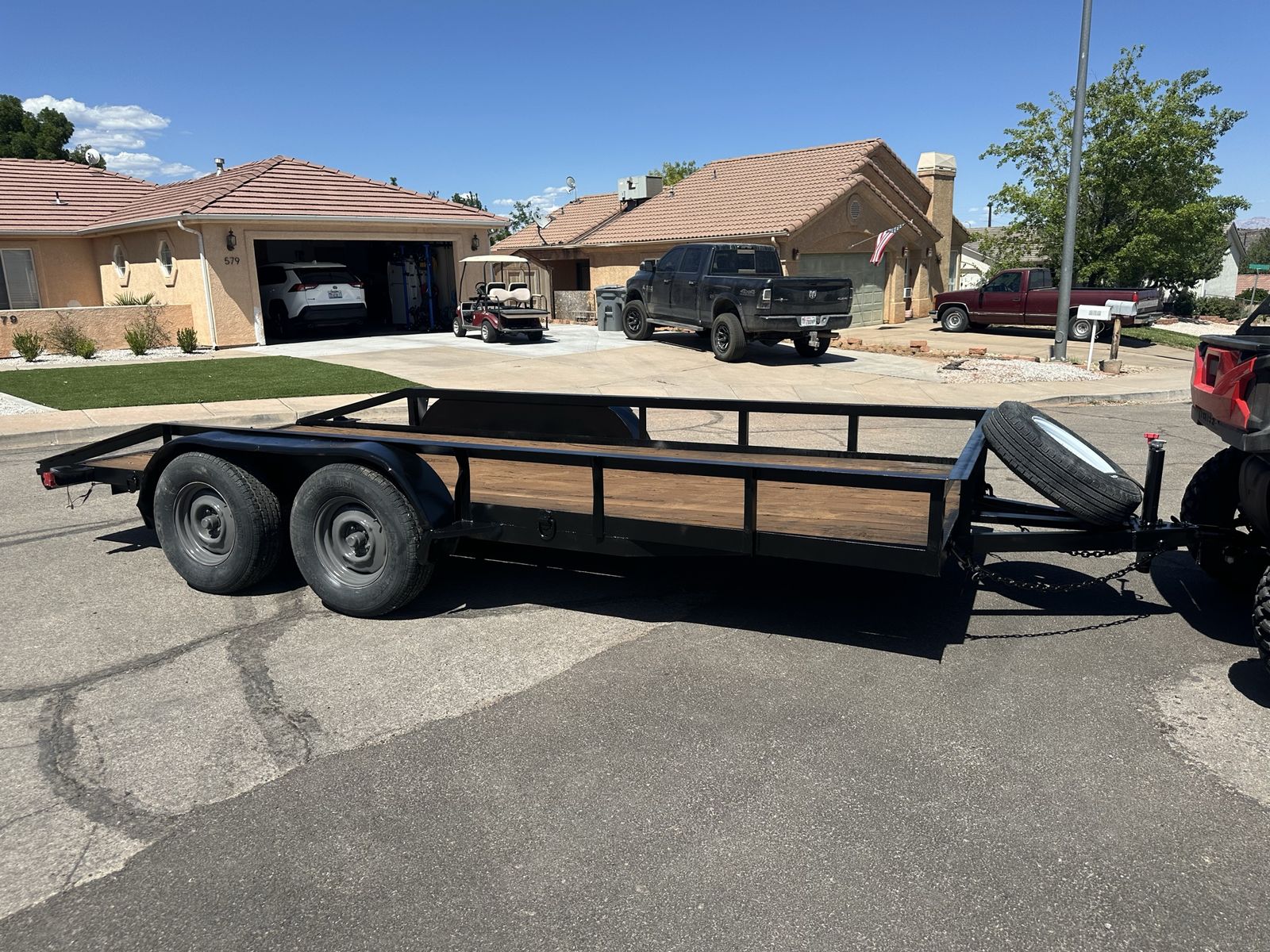 Heavy Duty Tandem Axle Utility Trailer - Excellent Condition, Ready for Work or Recreation