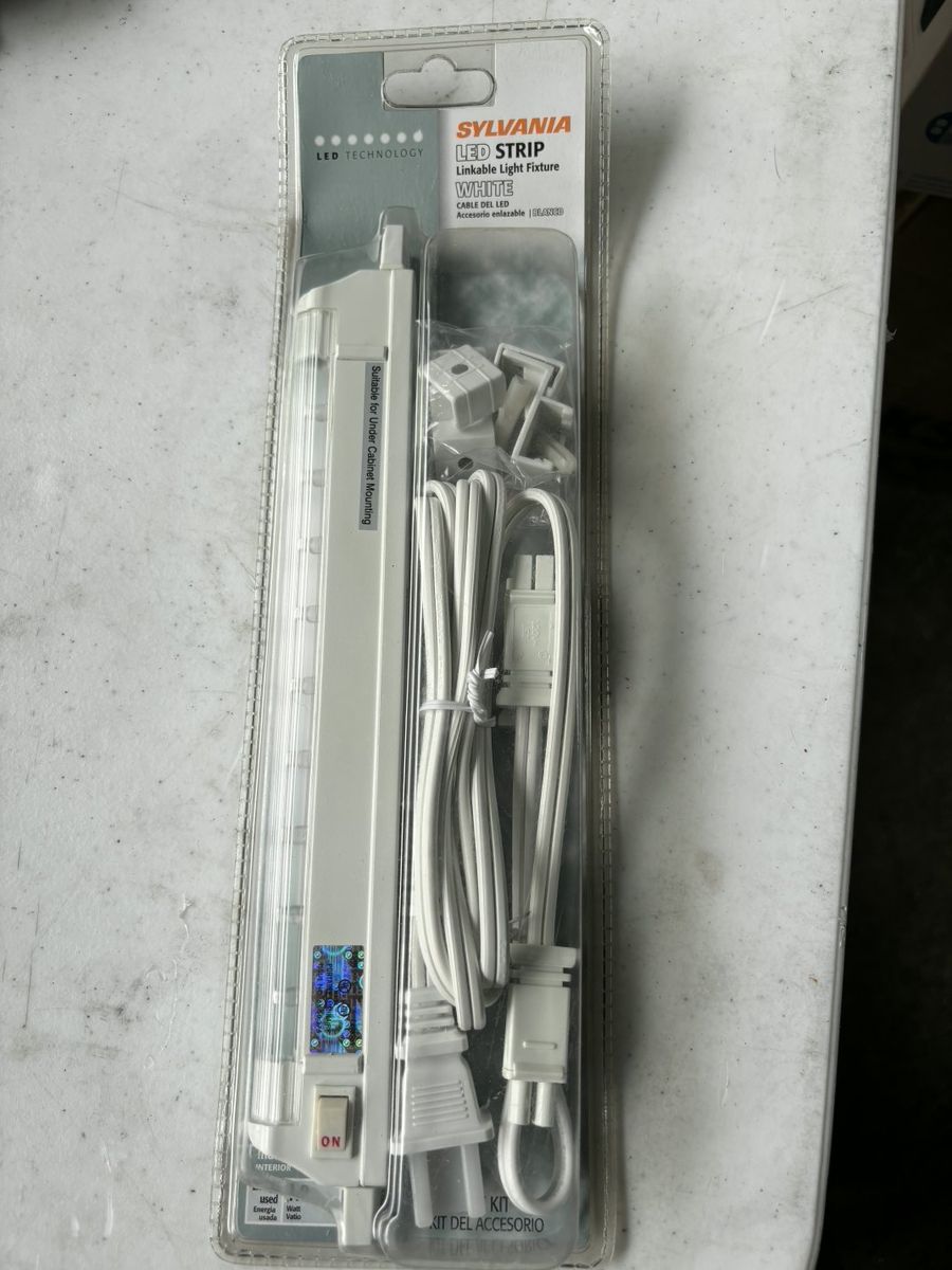 Sylvania LED Strip Linkable Light Fixture White Under Cabinet Mount