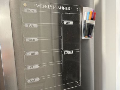 Wet Erase Weekly Meal Planner Fridge Magnet