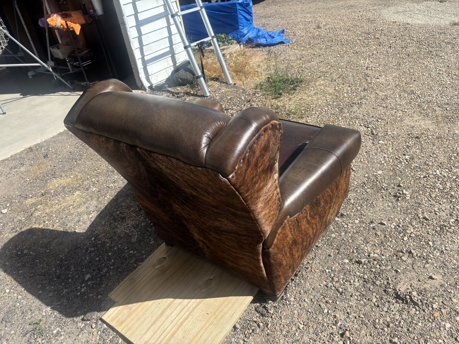 100% Genuine Leather Recliner 