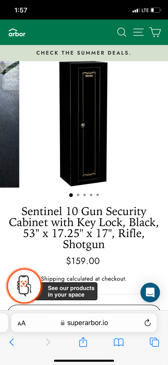 Sentinel gun safe for rifles