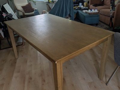 3x6 Dining Table, honey color, good condition